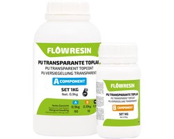FLOW RESIN PU Transparante Toplak 1kg