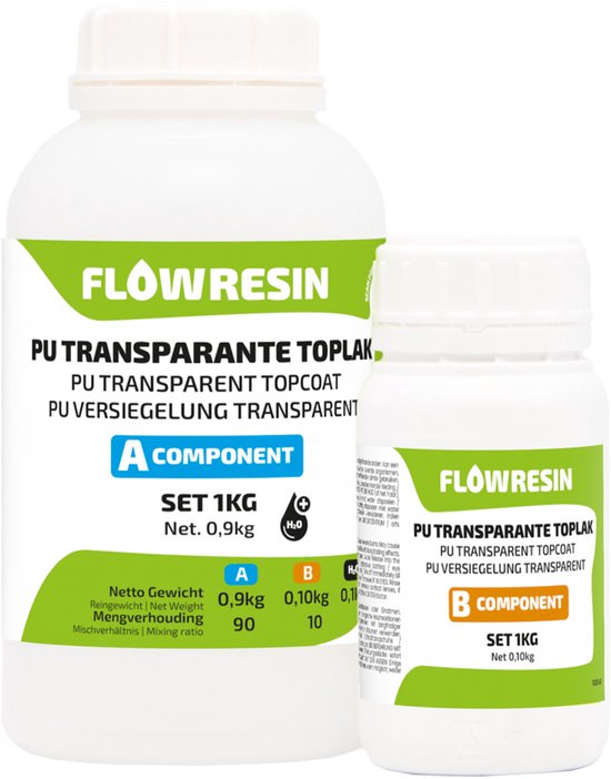 Couche de finition transparente FLOW RESIN PU 1kg