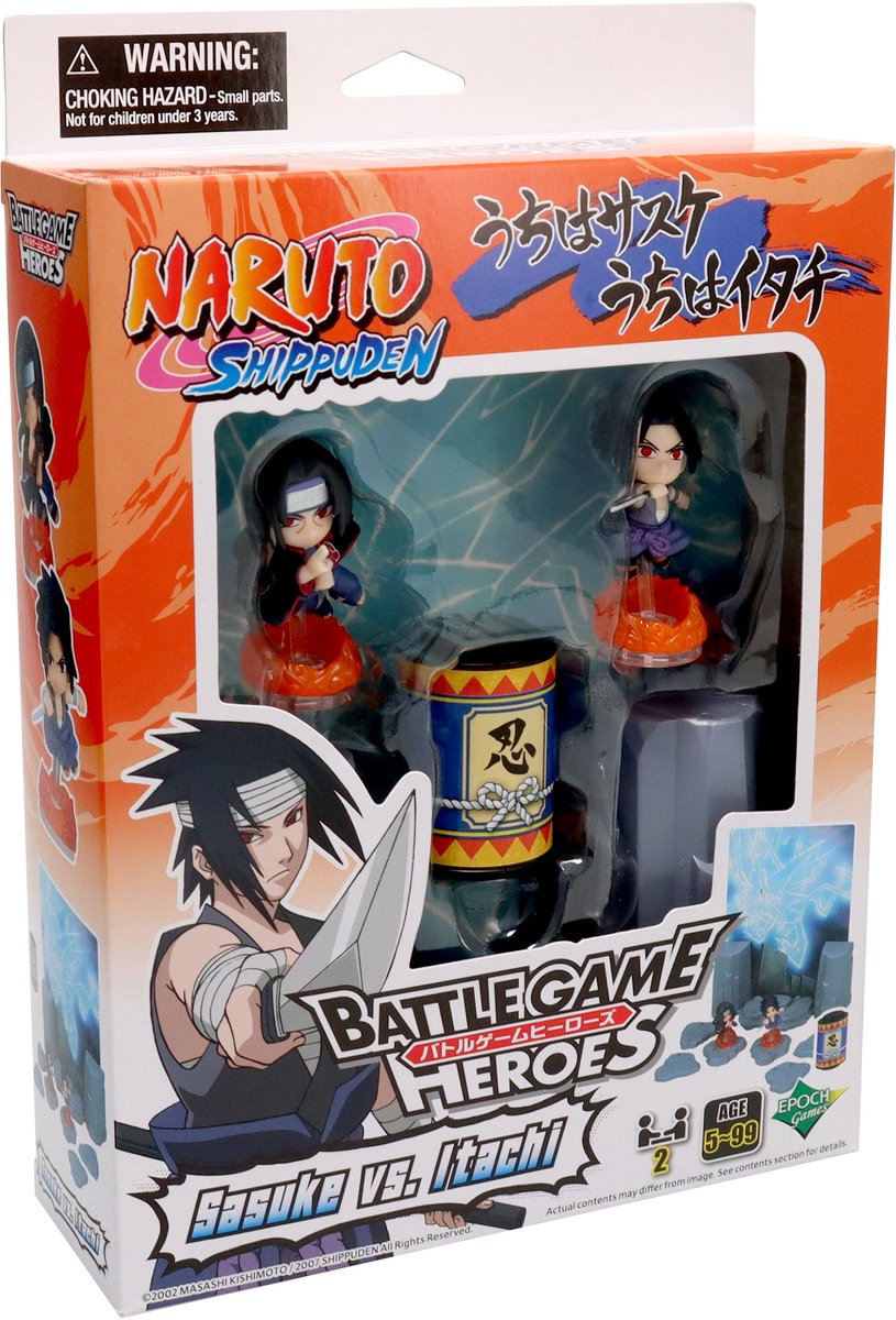 Epoch Toys Naruto game Naruto vs. Itachi and accessories