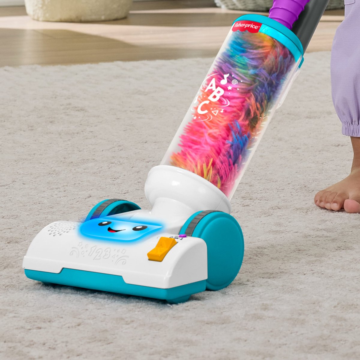 Fisher-Price Leerplezier 2-in-1 Stofzuiger met Stoffer en Lichtjes en Muziek — afbeelding 7
