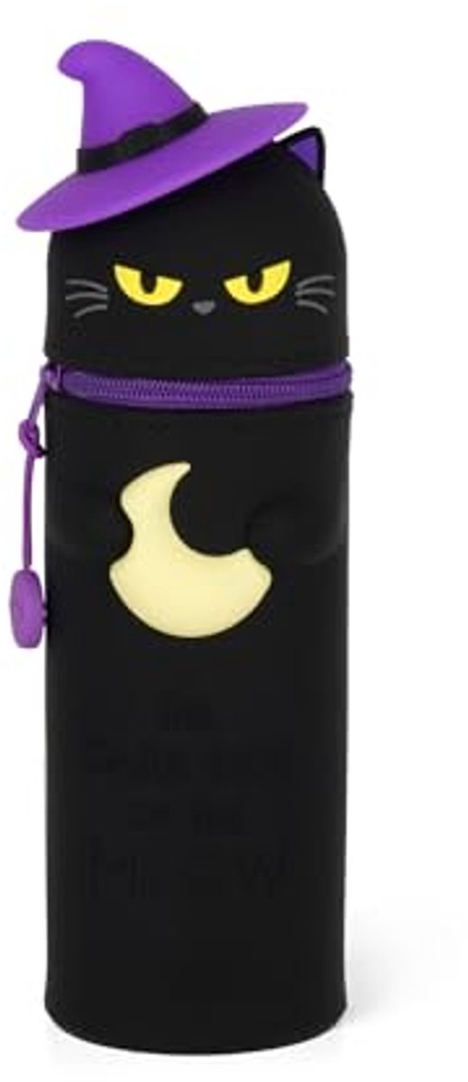 Kawaii Halloween 2025 2-in-1 pennenetui van zachte siliconen met ritssluiting - Ideaal voor school