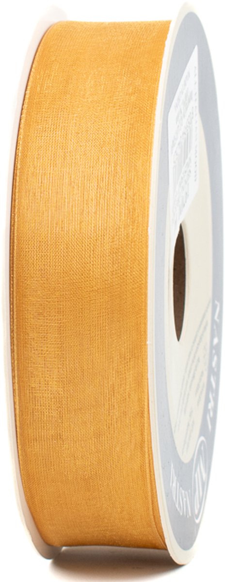 Organzalint - 25 mm x 50 m - goud