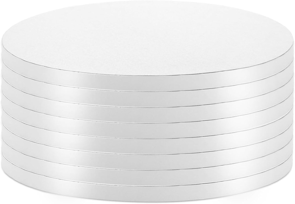 Cake Pad - Cake Board - 12 mm x Diameter 30 cm - 6 Stuks - Herbruikbare Cake Drum