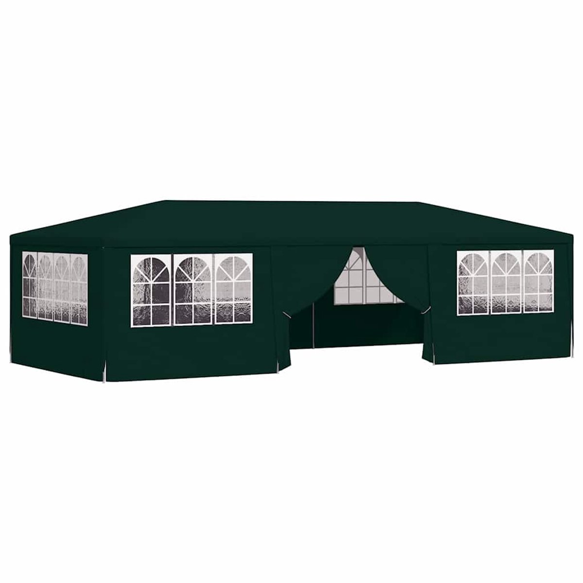 Partytent opvouwbaar - Paviljoen - 4x9 m - Easy up - Waterdicht - Met Zijwanden - Weerbestendig - Groen