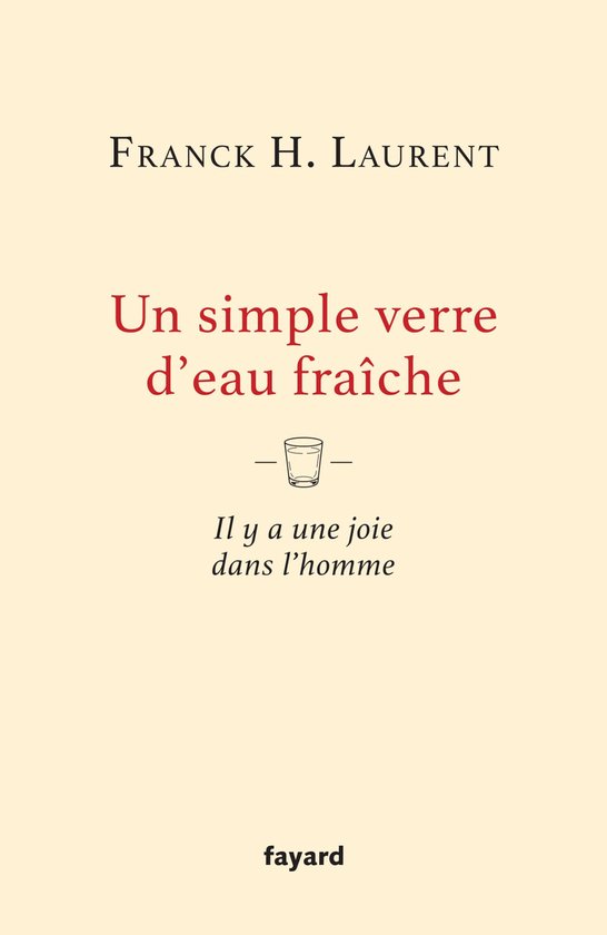 Un simple verre d'eau fraîche - cover