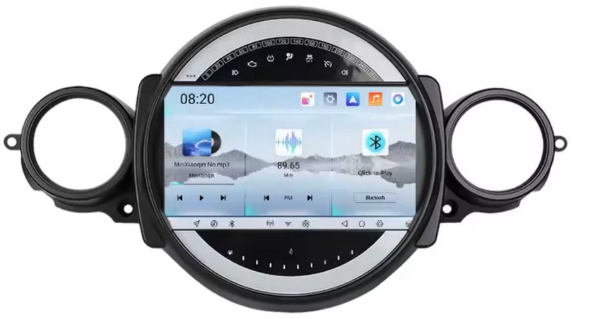 Navigatiesysteem auto met scherm - autoradio geschikt voor CarPlay en Android auto - bluetooth radio - geschikt voor Mini Cooper Clubman 2007-2014