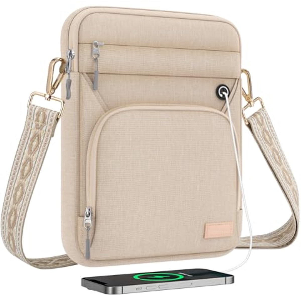 Multifunctionele Tablet Sleeve met Hoofdtelefoonopening voor 9-11 inch Apparaten