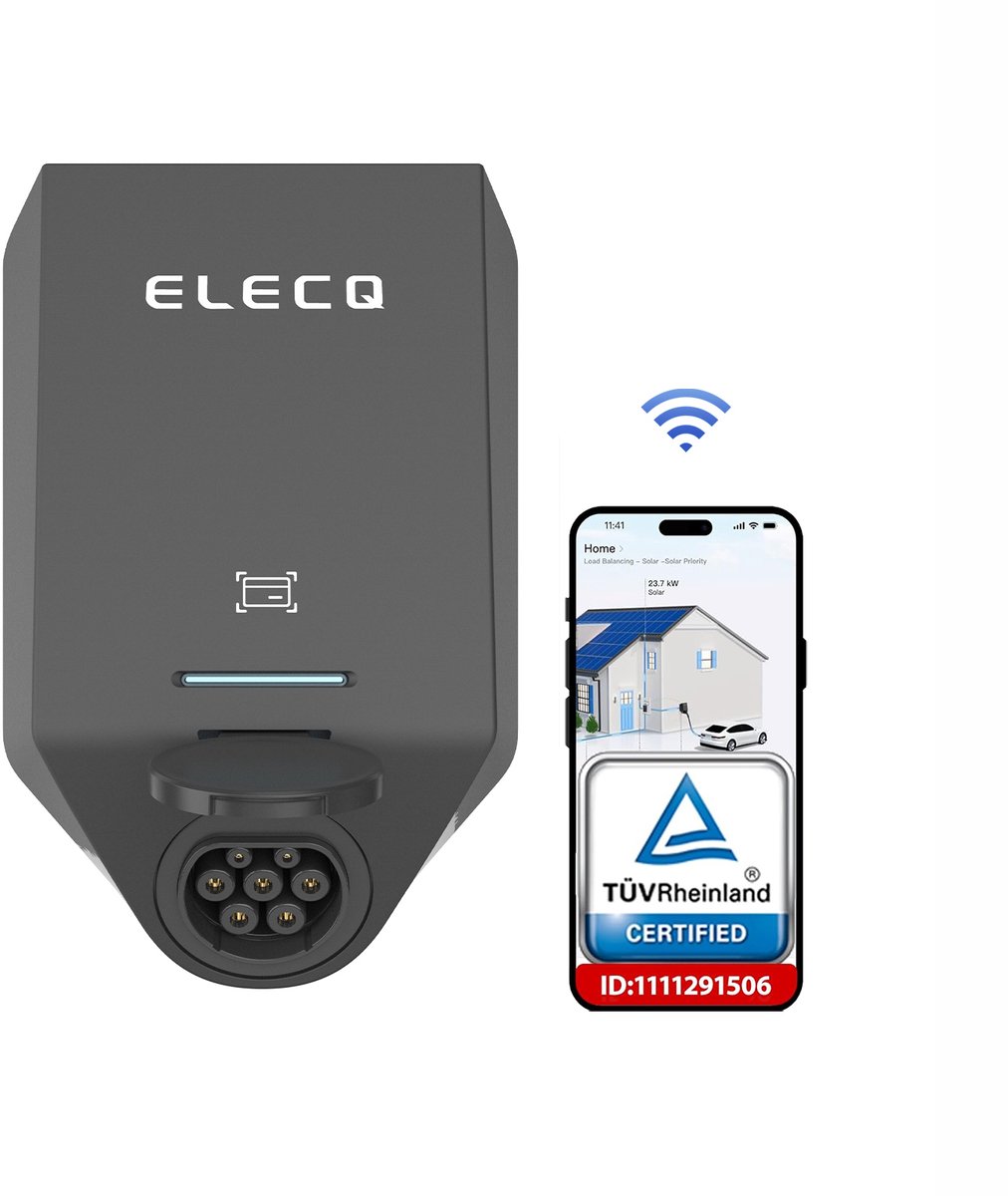 ELECQ 22kW 3 Fase Laadpaal met RFID, Wifi & App-besturing