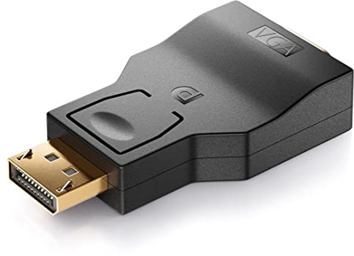 DisplayPort naar VGA Adapter - Kabeladapter voor TV, Beamer, Computer en Laptop
