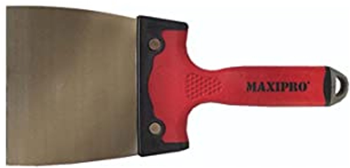Scheerspatel van roestvrij staal met rubberen handvat - 120 mm