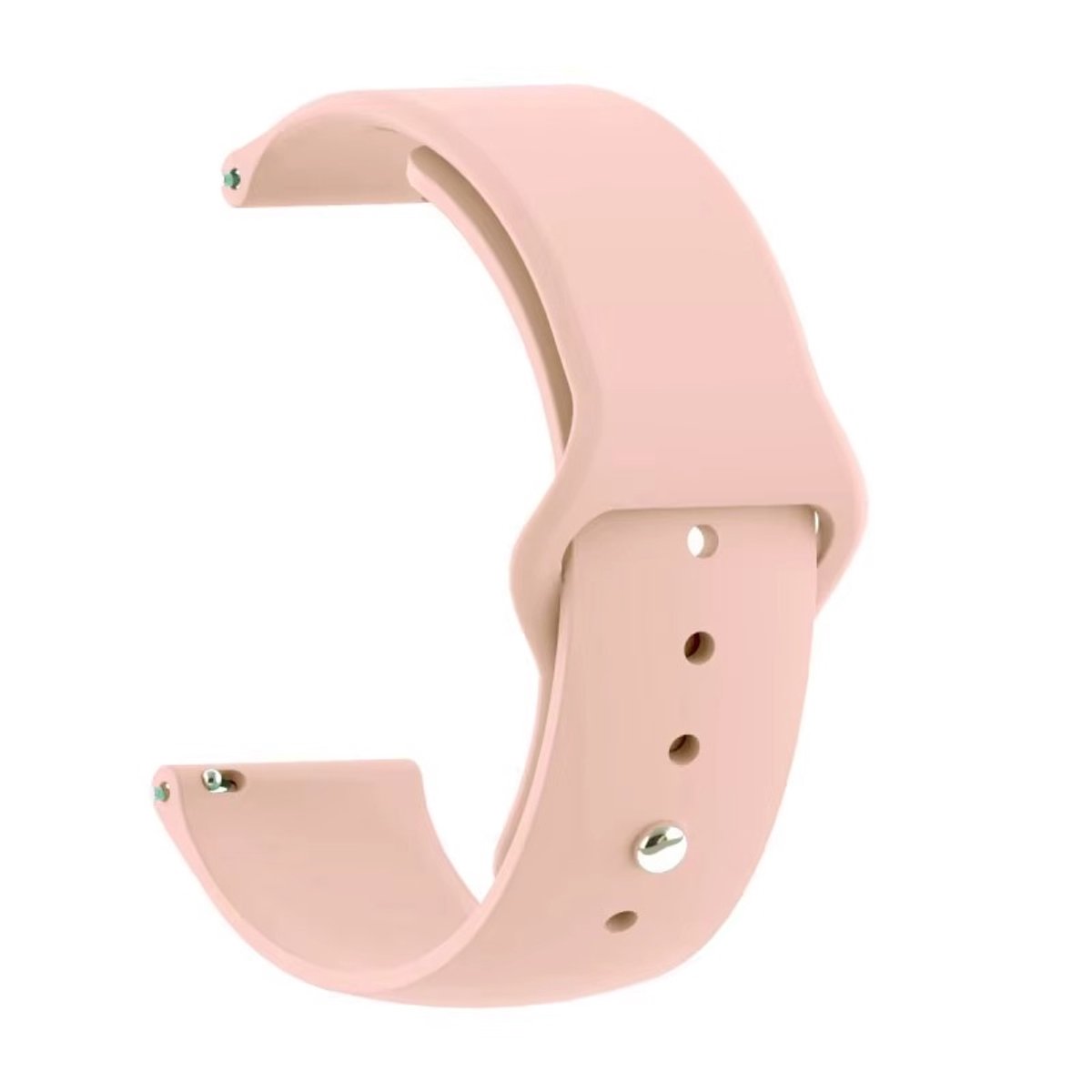 Siliconen horlogeband 20mm - Roze - Quick-Release - Comfort Style - Soft - Universeel