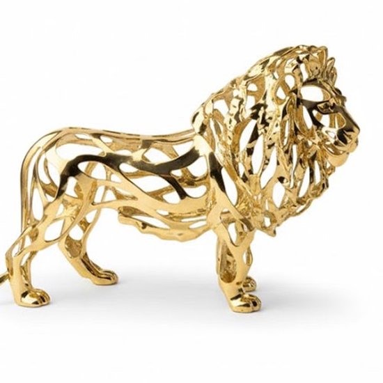 Uterstyle [2sts] Chinese Feng Shui Leeuw standbeeld Metaal Messing