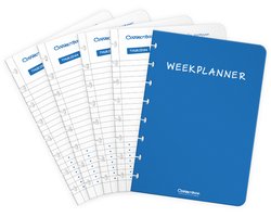 Correctbook A5 Extra Pagina’s Weekplanner – Uitbreidingsset – 5 herbruikbare, uitwisbare bladen
