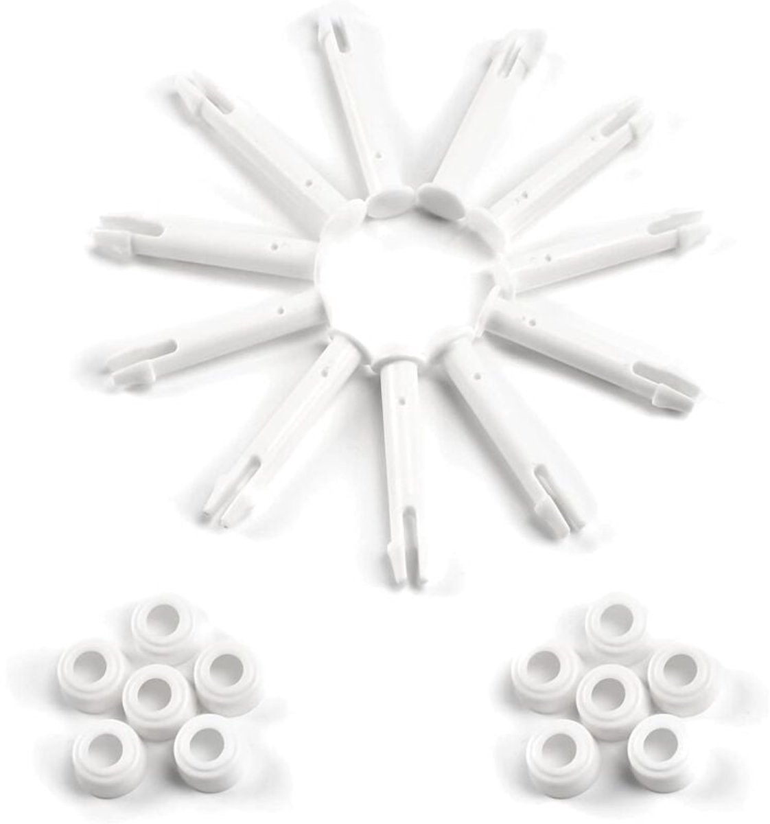 zwembad-reserveonderdelen - 12 stuks - pen splint- pin-zwembad - 6 cm lengte, reserveonderdelen voor framezwembaden, reserveonderdelen, pinsplint, pennen en afdichtingen, geschikt voor zwembaden met frame