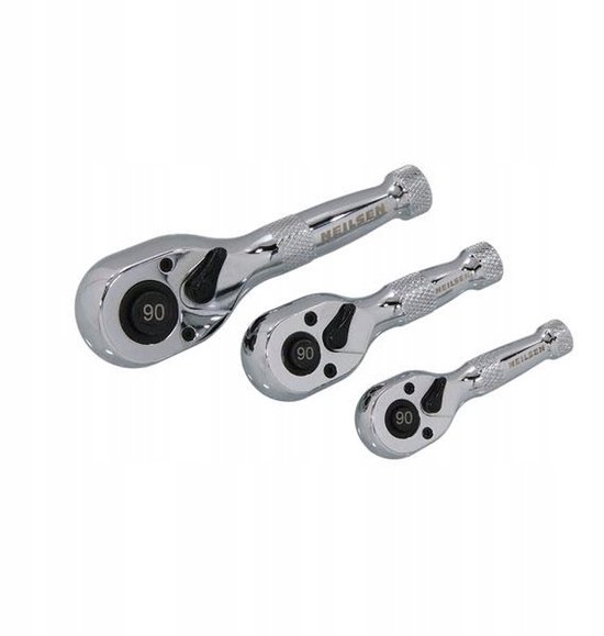 Mini Ratelset 1/4, 3/8, 1/2 Inch - 90 Tanden | bol