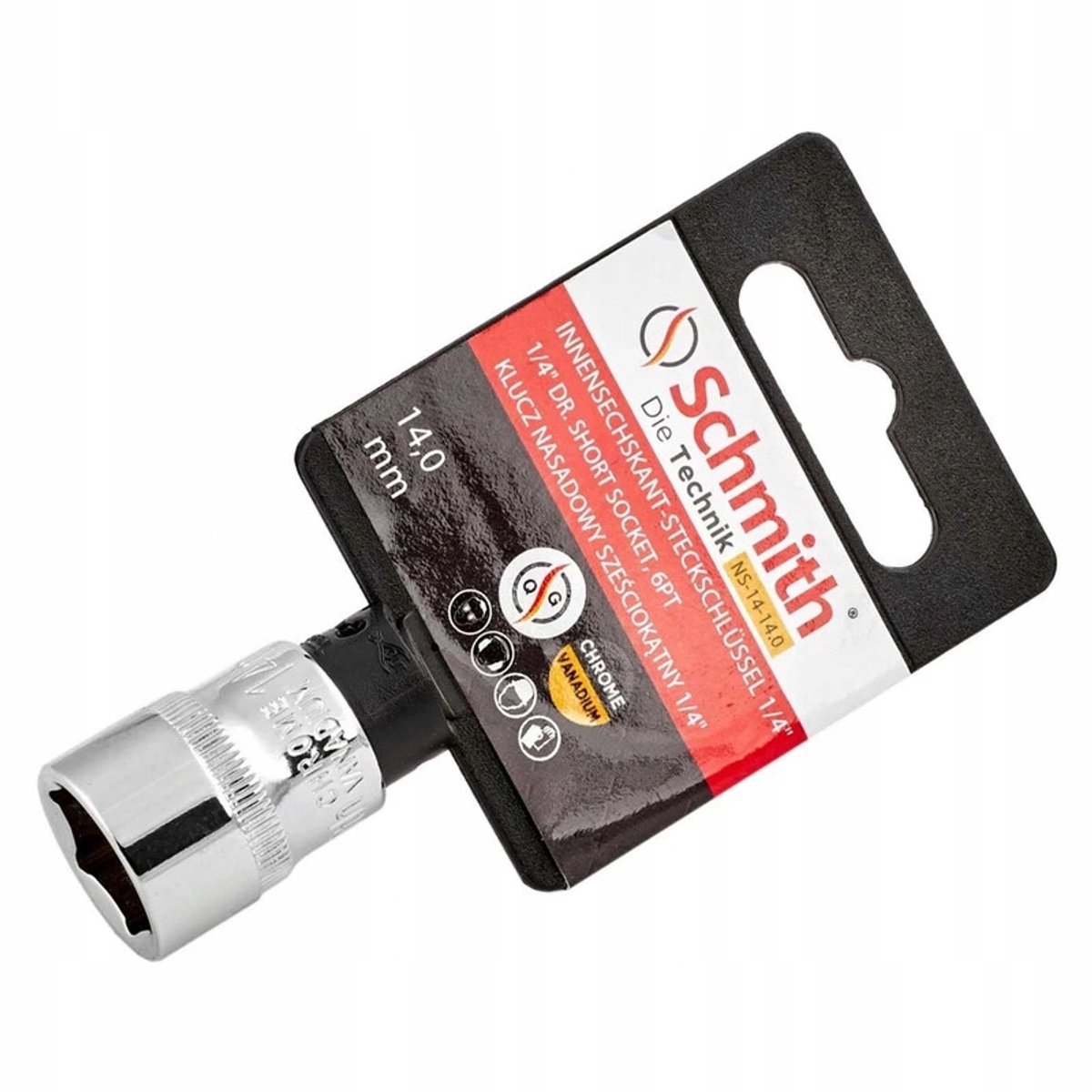 Schmith 1/4" Dopsleutel 5,5mm CrV Staal