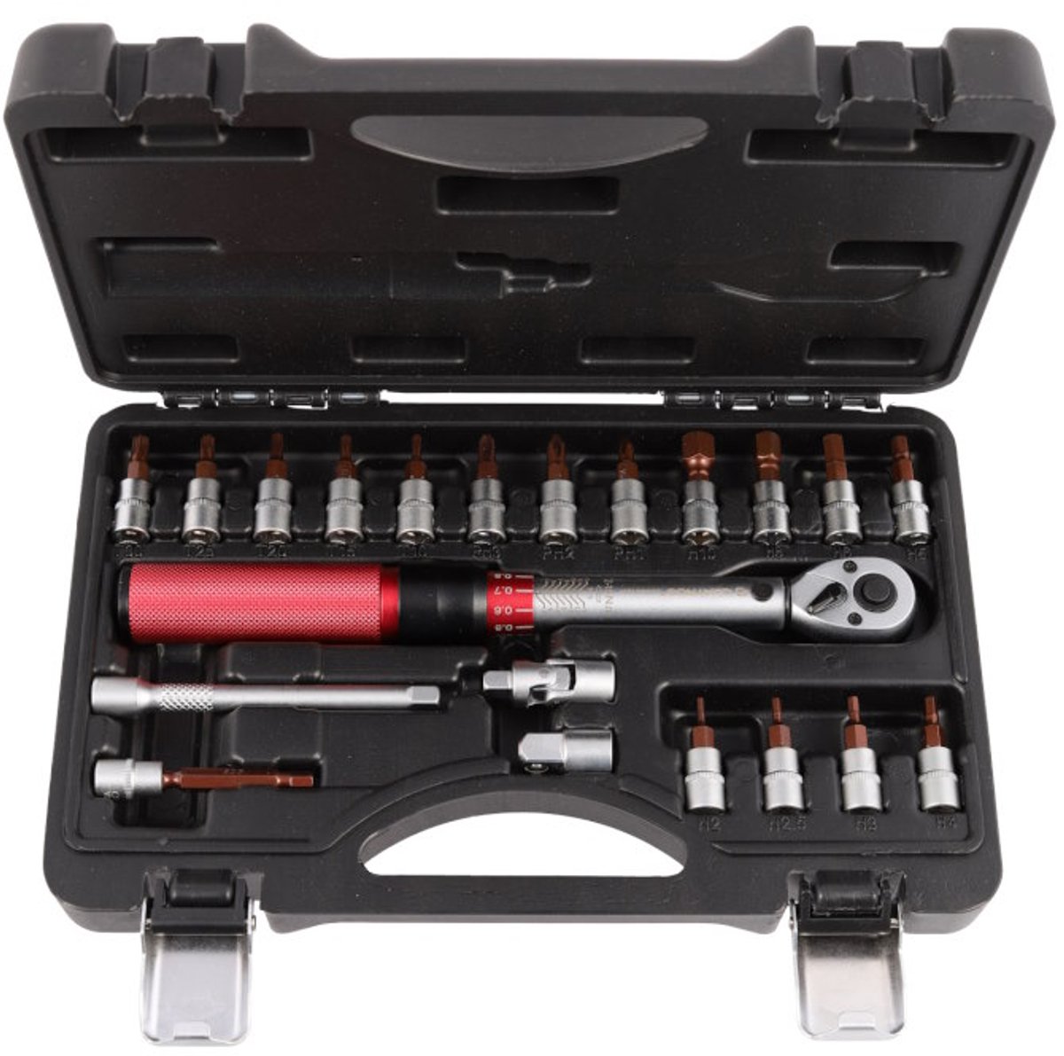 Quatros Momentsleutel 1/4" 2-15 Nm met Bitset