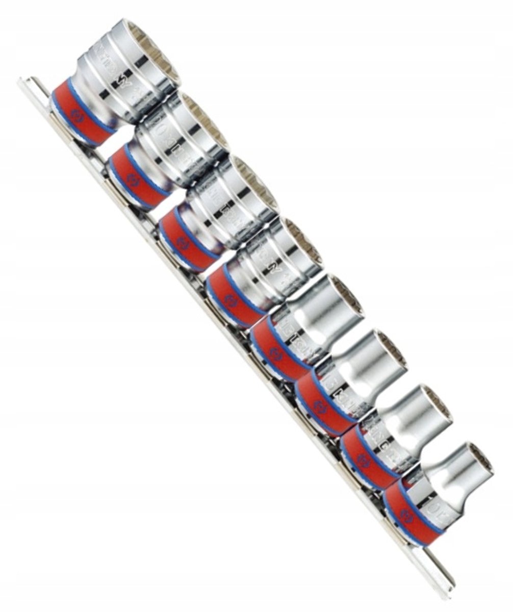 King Tony 1/2" 12-zijdige doppenset, 3/8"-7/8", 8-delig