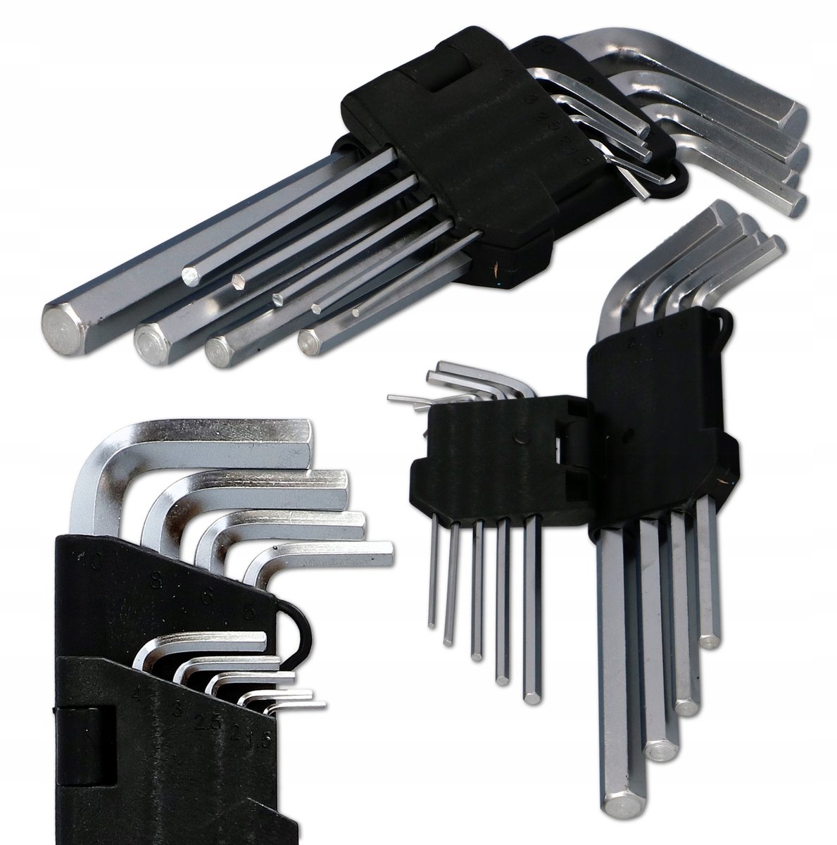 Faster Tools Inbussleutelset 1,5-10mm CR-V Staal 9 Delig