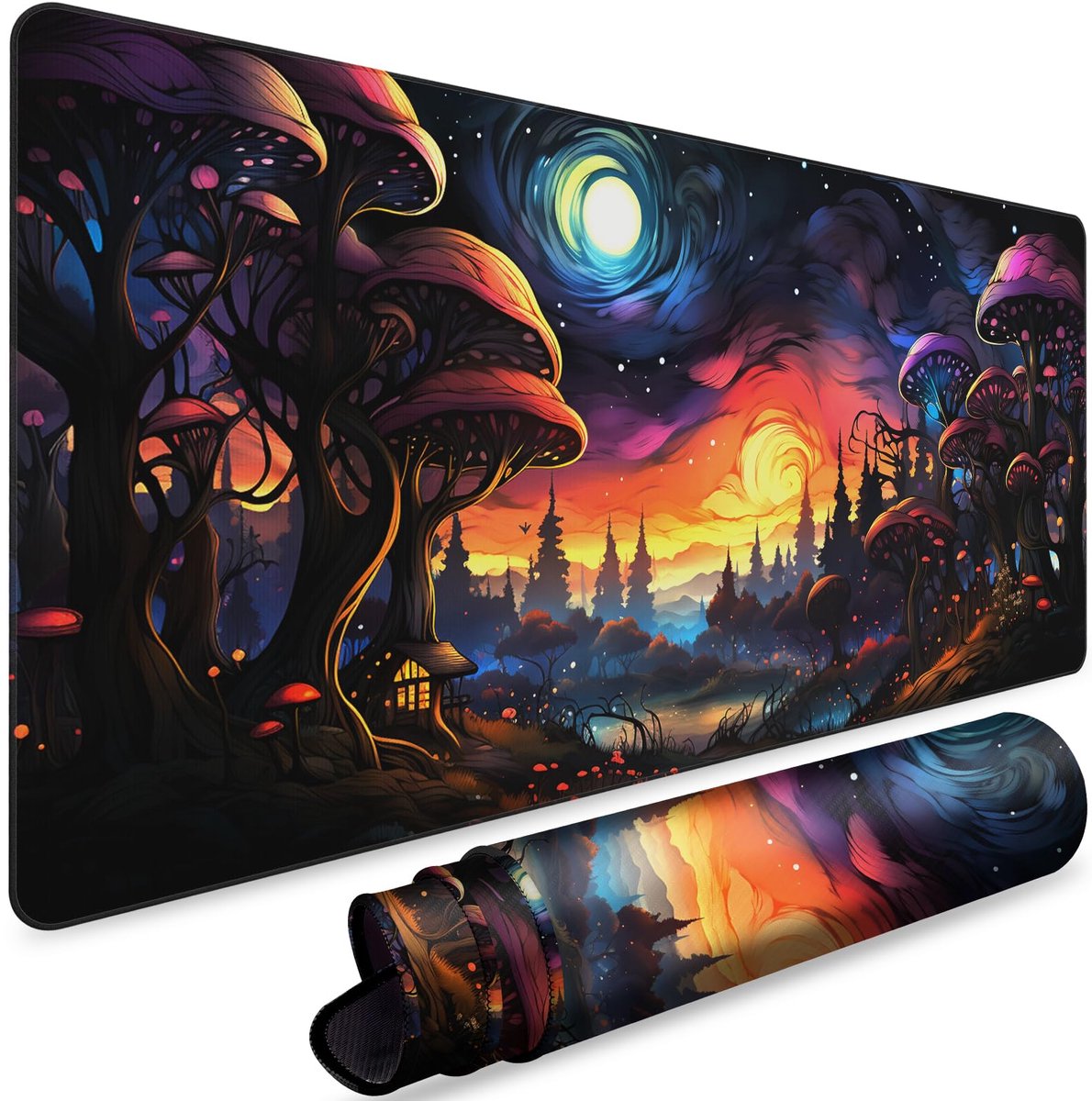 Unyqoos® Extra groot gaming muismat met antislip basis voor verbeterde precisie