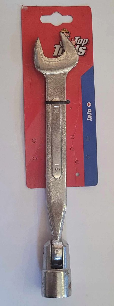 TOP TOOLS Ringsleutel 19mm met cardanaansluiting - 35D247