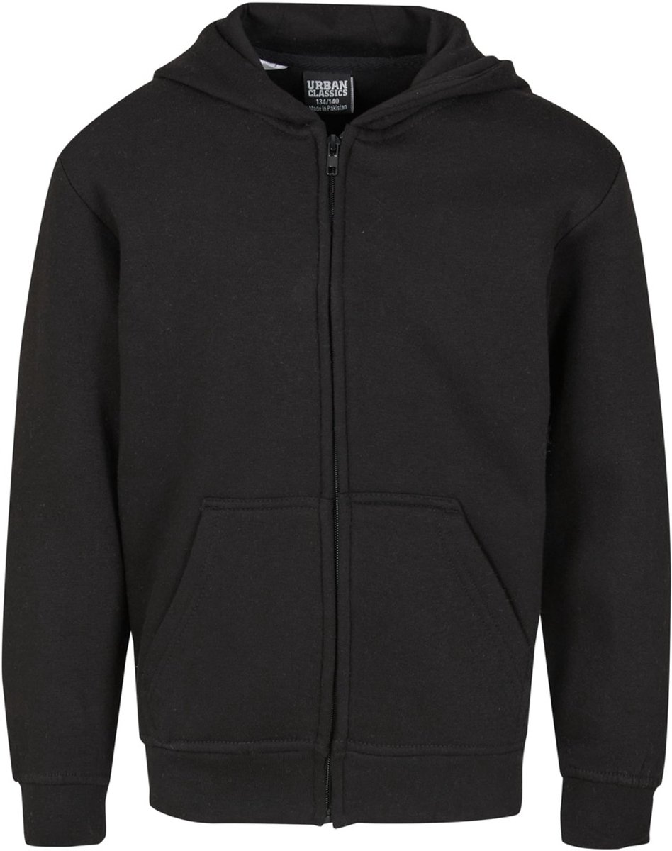 Urban Classics Kids Basic Essential Vest Met Capuchon Kinderen Kids 110/116 Zwart