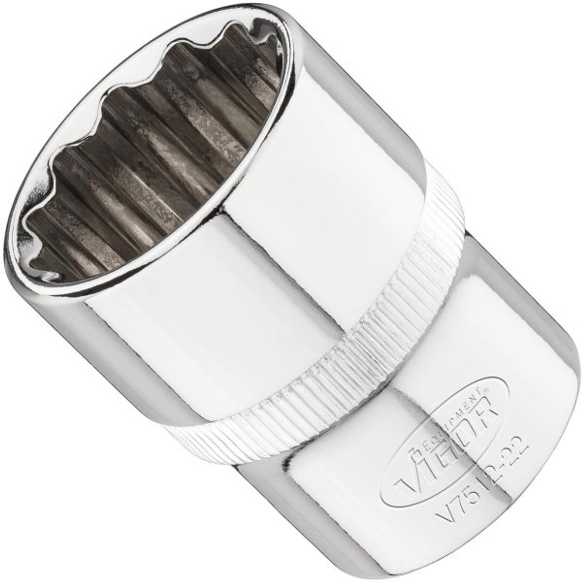 Kracht Dop.'Dop. 22 mm 1/2" kaart met 12 randen