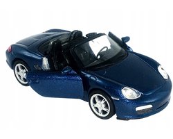 Porsche Boxster S Cabrio Metaal Model Welly 1:34 - Blauw