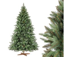 Nordmann Premium Kunstkerstboom 180 Cm – Ultra Realistische Spuitgiet Naalden – Met Robuuste Essenhouten Standaard – EU Gemaakt