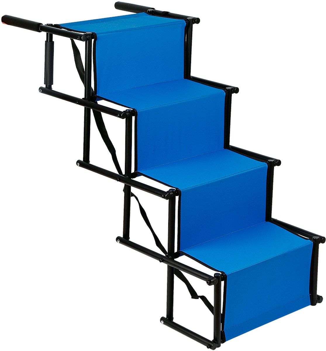 PIPIPOXER-Opvouwbare HondenTrap /helling voor honden tot 75 kg | voor kofferbak en auto,Blauw