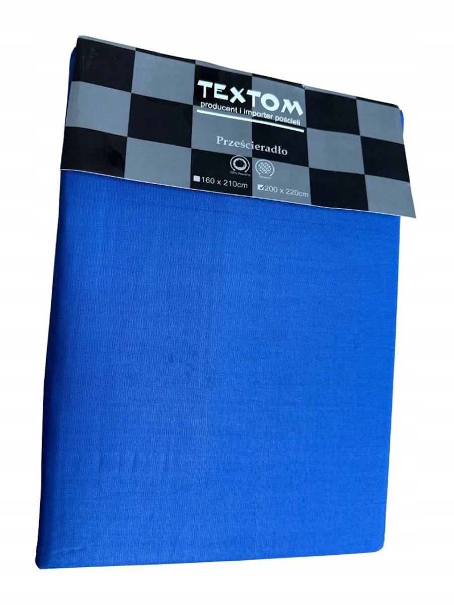 Dekbedovertrek Katoen Satijn 200x220cm Marineblauw Zonder Elastiek