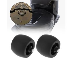 2 x Zwenkwielen - Bokwiel - Geschikt voor Shark IQ RV1001AE/RV2001AE stofzuiger - 3CM