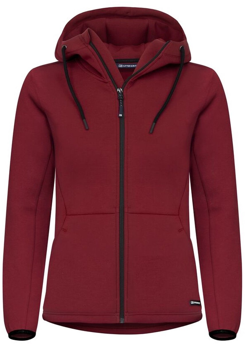 Cutter & Buck Pemberton Hood FZ Dames 358419 - Biker Rood - XXL