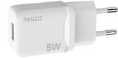 5v 1a adapter - Gecertificeerde usb stekker - Usb oplader - Compact - Phreeze 5w usb adapter