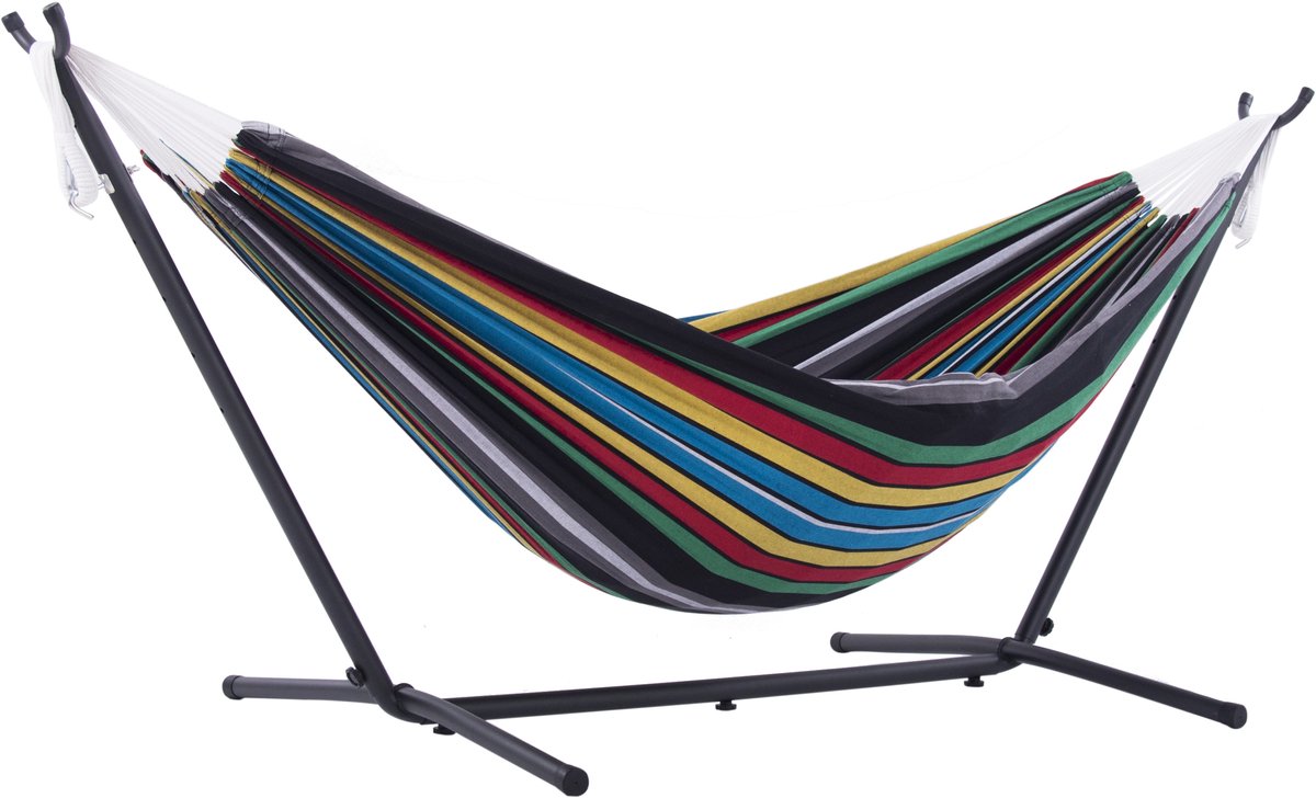 Bol.com Vivere Dubbele Hangmat met Standaard - Rio Night aanbieding