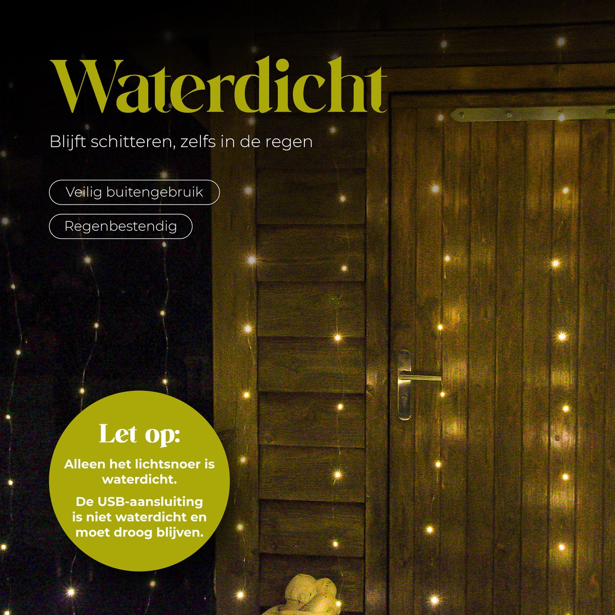 Giftmas LED Lichtgordijn – Inclusief Afstandsbediening - 300 LED's – 3x3m - Kerstversiering - Lichtgordijn Binnen en Buiten – foto 5