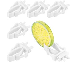 6x Vogelvoerbakken - Plastic vogelbak - Vogelkooivoerklemmen - Vogelvoederbak - papegaaienfruit- en groenteklemmen - Voederbak vogel - Vogel Voerbak - Voor vogelkooi - Hangende vogelvoederbak - Voor vogels, papegaaien