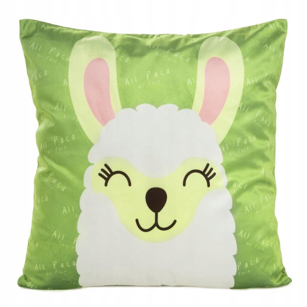 Kinder Kussenhoes Lama 45x45cm Velours - Eurofirany