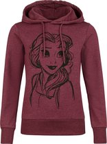 Pull à capuche Belle Disney Princess pour femme - Rouge chiné - L