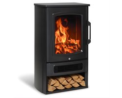 Elektrische haard - Met verwarming - Met thermostaat - Sfeerhaard - Electrische Kachel - Vrijstaand - Zwart - 2000 Watt