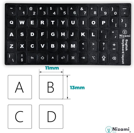 Sticker clavier Qwerty