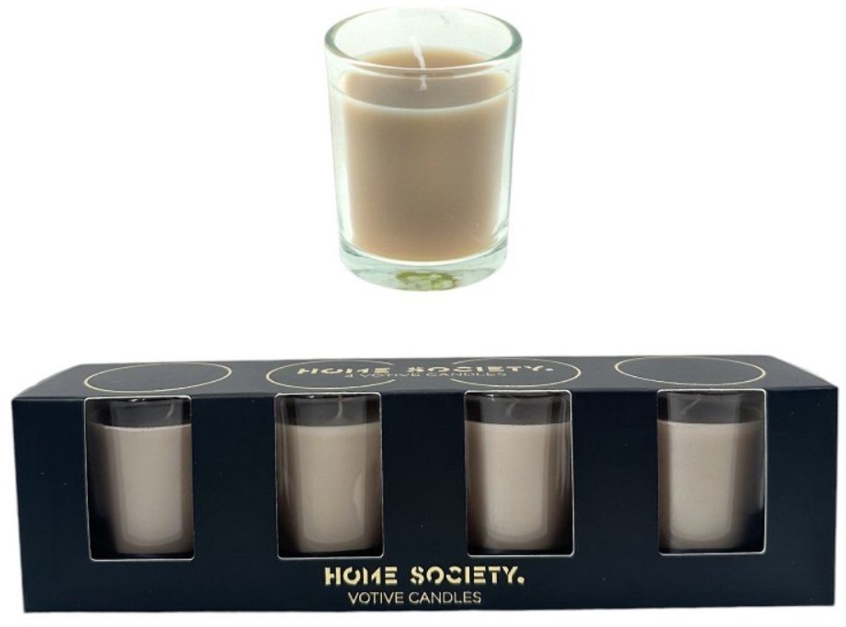 Home Society Votive Candles Taupe