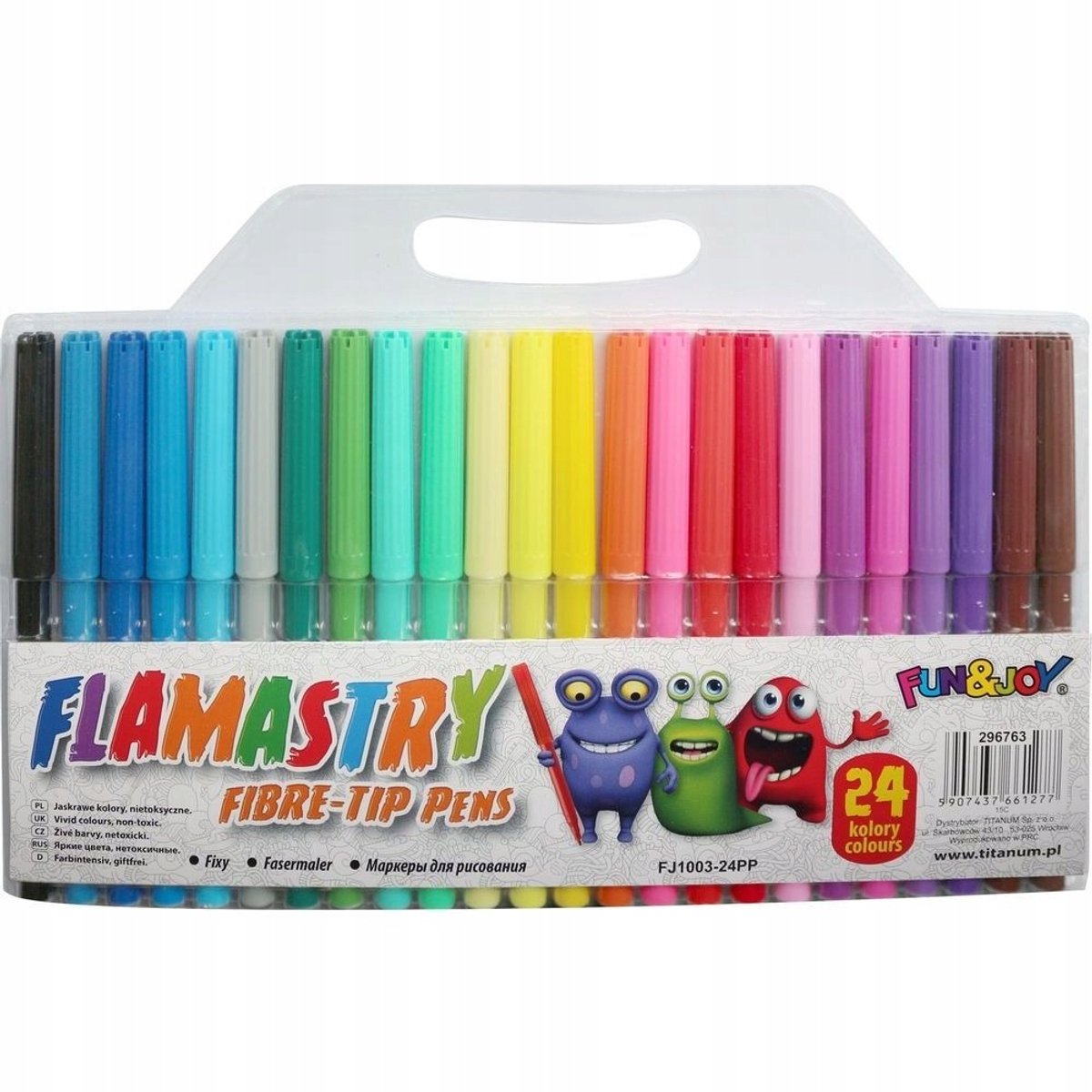 Flamasters 24 Kleuren - Wasbaar & Levendig