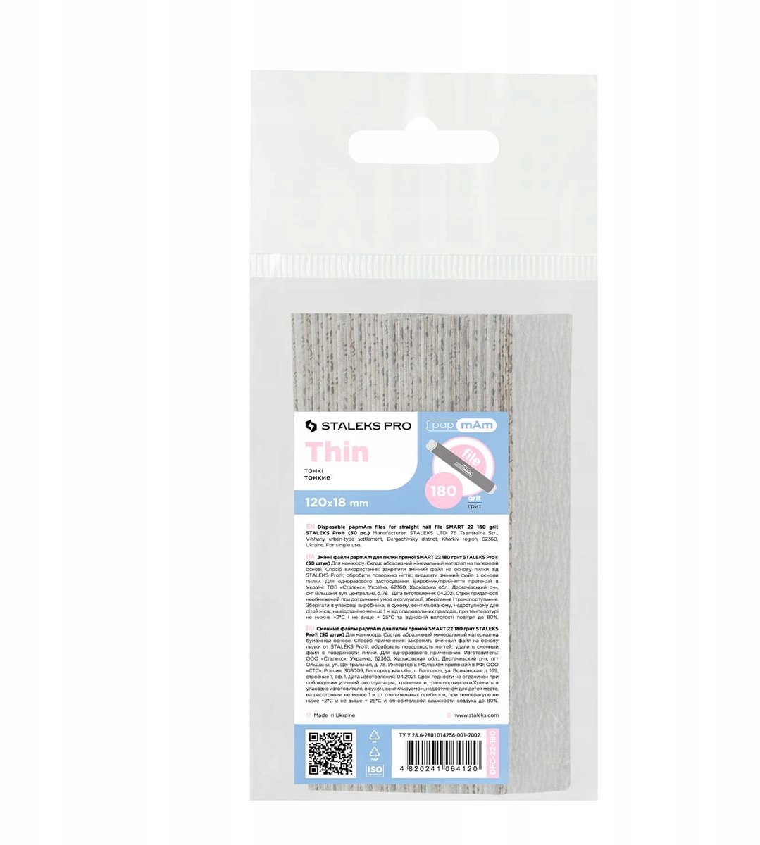 Staleks Pro Smart 22 Verwisselbare Vijlen 180 Grit - 50 Stuks