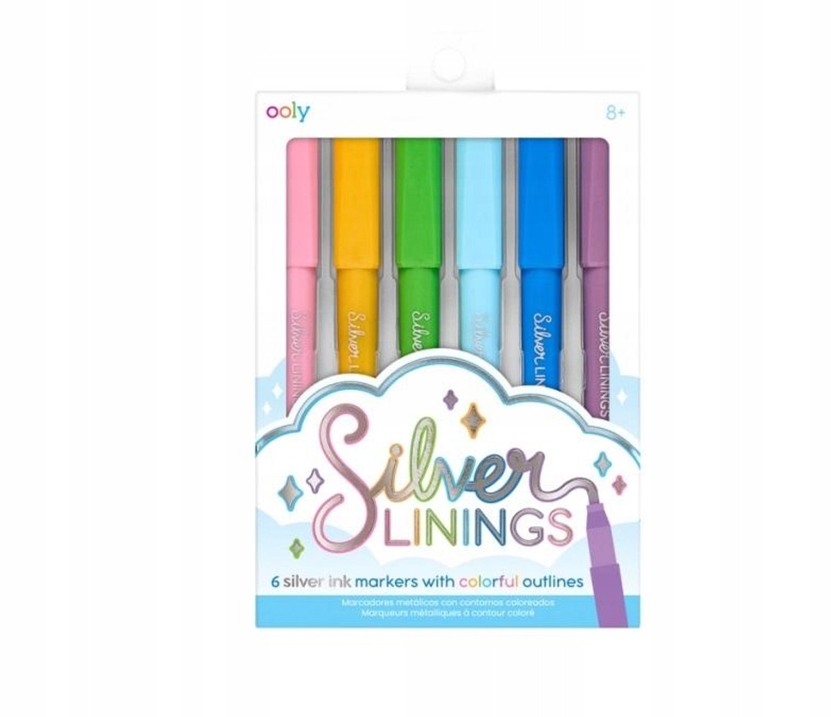 Ooly Metallic Outline Markers - 6 stuks