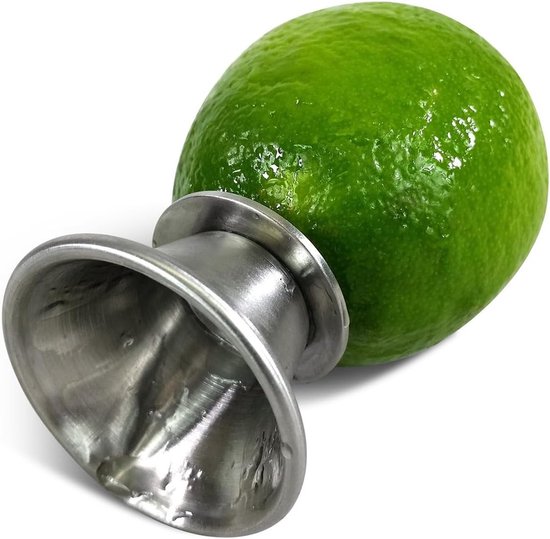 Citruspers handmatig - 2 Stuks - Limoenpers - RVS - Citroenpers - Juicer - Limoenknijper - Citruspersen - Handmatige fruitpers - 66*18*45mm - Zilver — afbeelding 4