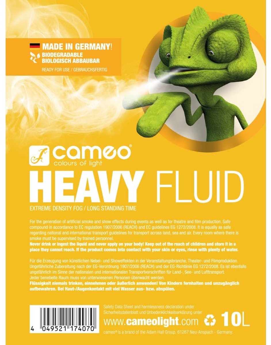 Cameo HEAVY FLUID 10 L rookvloeistof