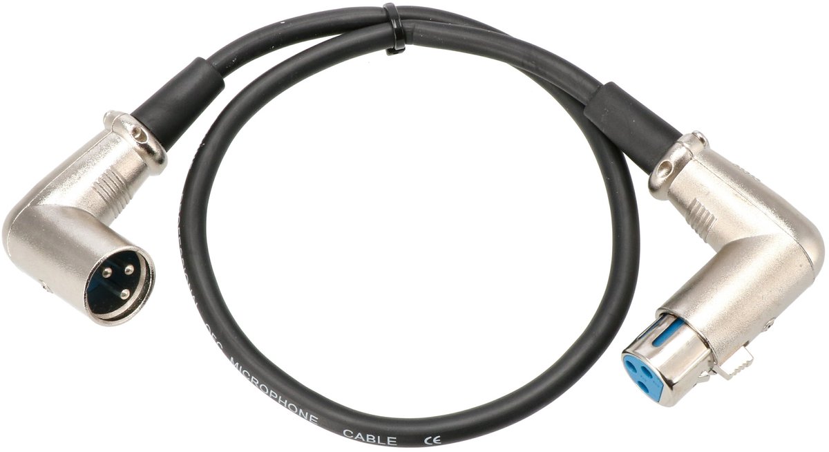 Devine VE1005 microfoonkabel XLR female-XLR male haaks 0.5 meter
