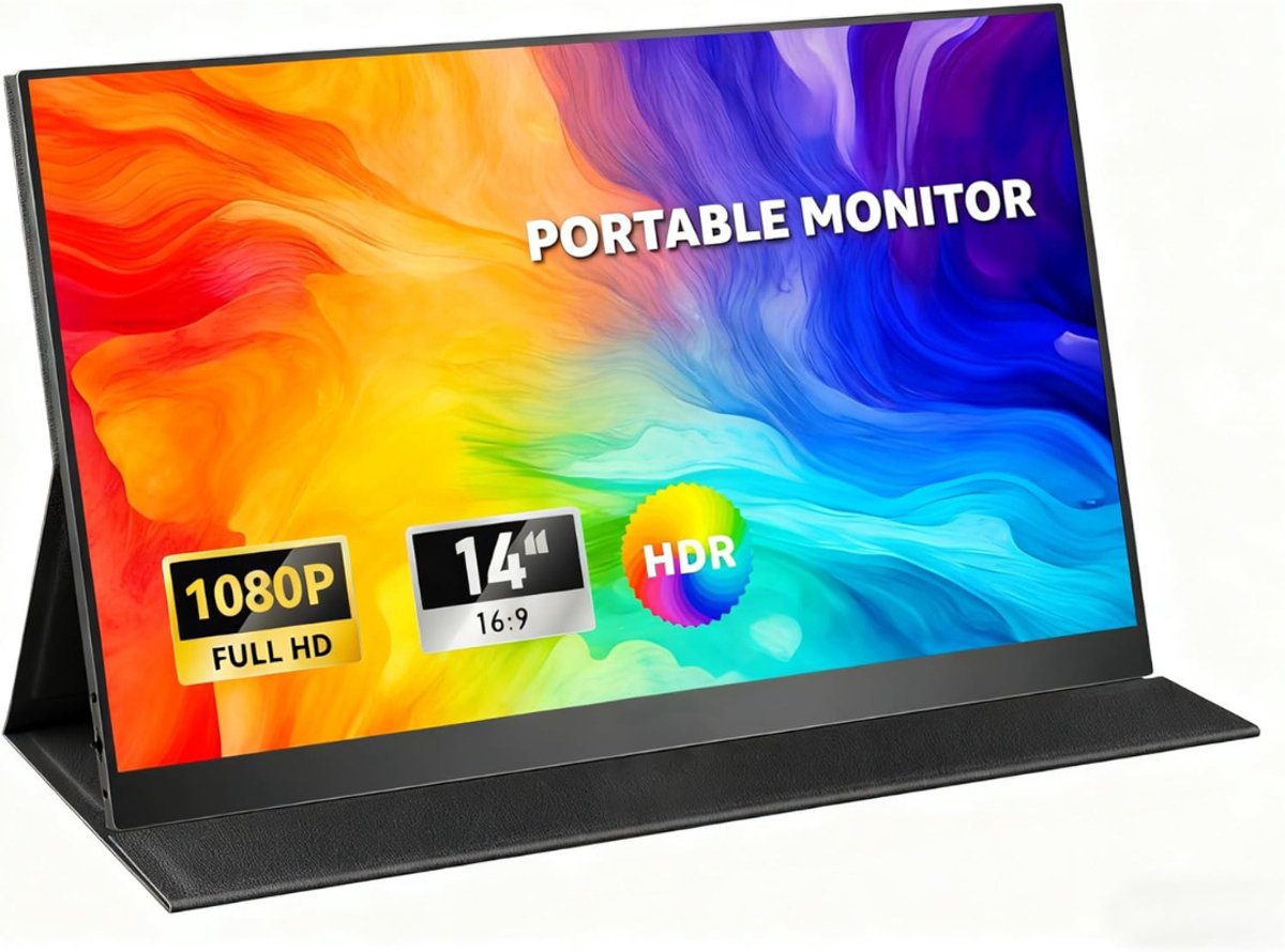 DailySupplies® Portable Monitor - Draagbare Scherm - Gaming - Full HD - Zwart
