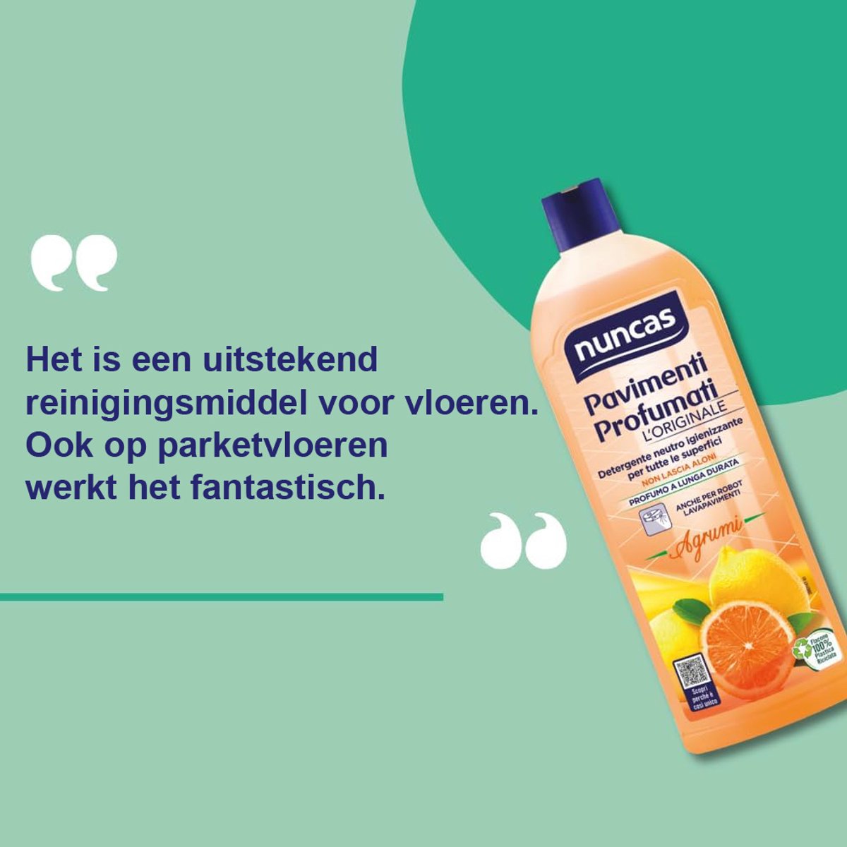 nuncas 1000ml reinigingsmiddel - met frisse citrusgeur - Geschikt voor dweilrobot Roborock en iRobot Roomba Braava Jet M6 schoonmaakmiddel – foto 6